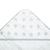 Imagem do Toalha de Banho Bebe Soft 3 Camadas Estampada de Star Cinza com Capuz Bordado