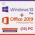 Licença Windows 10 Pro + Pacote Office 2019 Pro 32/64 Bits + NF-e (10) PC