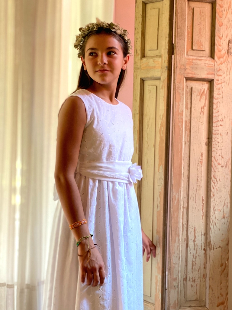 Vestido sencillo de Primera Comunion