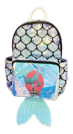 Mochila de sales sirena con lentejuelas