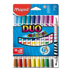 Marcadores Maped Duo x10 unidades