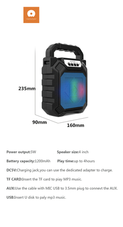 Parlante BT WUW-R86 en internet