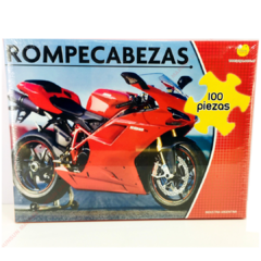 Puzzle "Moto Roja" - 100 piezas