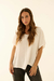 Blusa London Lino con detalle en cuello - comprar online