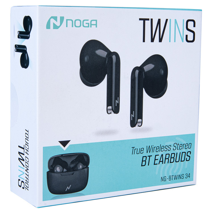 Auriculares True Wireless Stereo BT Earbuds Táctiles - Noganet 