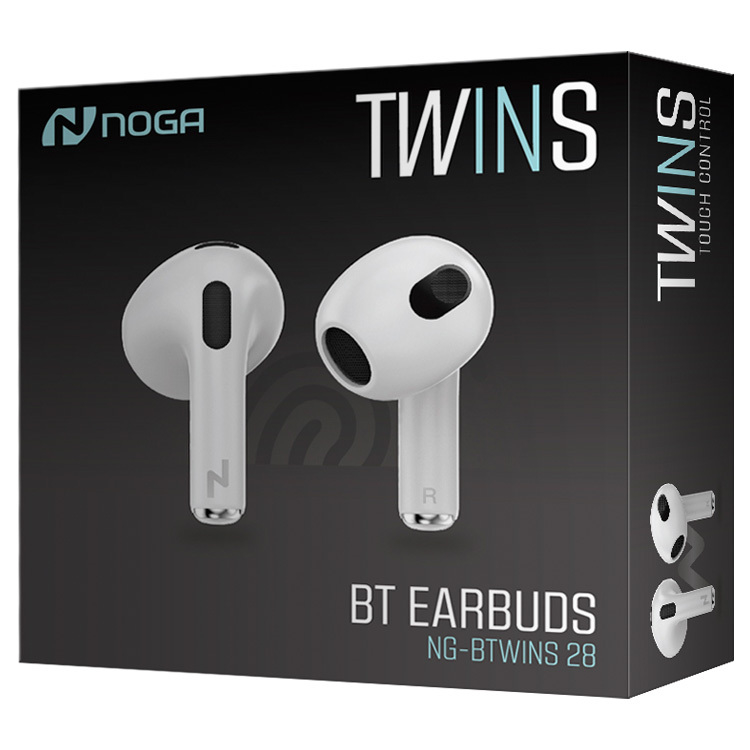 Auriculares True Wireless Stereo BT Earbuds Táctiles - Noganet 