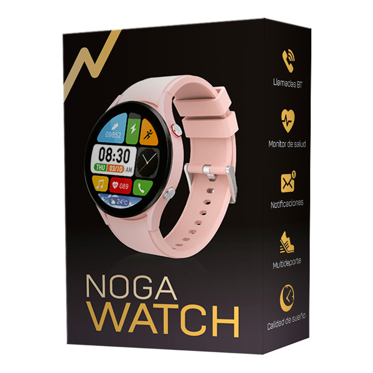 Smartwatch Reloj Inteligente Smart Band Mujer Homb Noga Sw04 Rosa