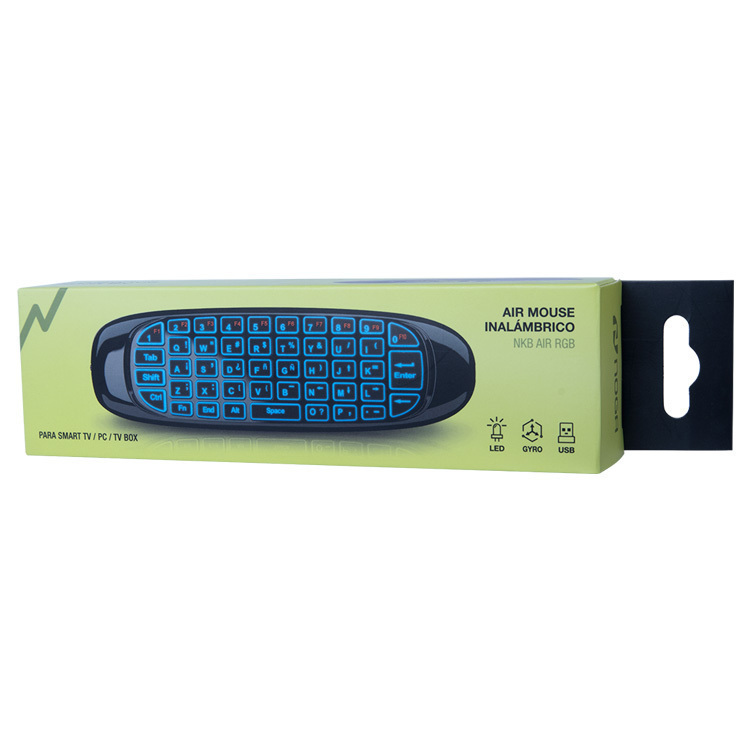 NKB AIRM RGB MINI TECLADO MOUSE INALAMBRICO RETROILUMINADO