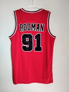 Camiseta Chicago Bulls Retro Romdan 91 Temp 1997-98 Roja - Nbastoresm