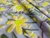 Crepe Fourway Estampado 3D Floral Azul Amarelo - 95% Poliéster 5% Elastano - 1,47 Metros de Largura - 74g/m² - comprar online