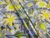 Crepe Fourway Estampado 3D Floral Azul Amarelo - 95% Poliéster 5% Elastano - 1,47 Metros de Largura - 74g/m² na internet