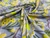 Crepe Fourway Estampado 3D Floral Azul Amarelo - 95% Poliéster 5% Elastano - 1,47 Metros de Largura - 74g/m² - 104 Tecidos