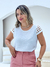 Blusa Feminina Celene Manga Vazada Tecido de Crepe - comprar online