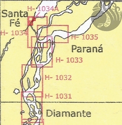 H-1034 A / Ríos Paraná y Santa Fe. Puertos en Santa Fe - Paraná