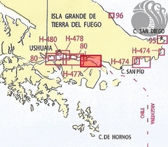 H-477 / Canal Beagle. De Islas Bécasses a Bahía Lapataia