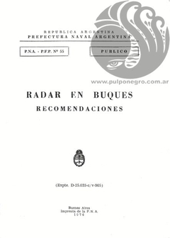 RADAR EN BUQUES. RECOMENDACIONES - Prefectura Naval Argentina