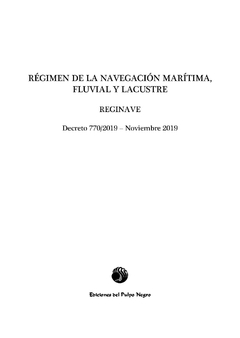 REGINAVE - Régimen de la navegación marítima fluvial y lacustre