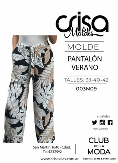 MOLDE PANTALÓN DE VERANO