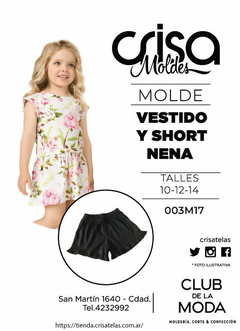 MOLDE VESTIDITO Y SHORT INFANTIL