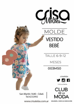 MOLDE VESTIDO BEBÉ