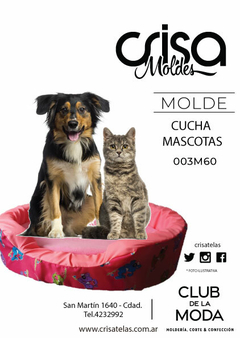 MOLDE CUCHA PARA MASCOTAS