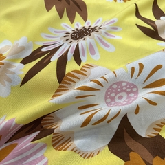 RAYÓN POPLIN ESTAMPADO FLORES - comprar online