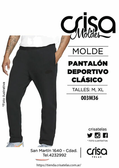 MOLDE PANTALÓN DEPORTIVO CLÁSICO