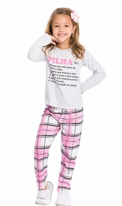 Pijama Infantil Feminino MAE E FILHA Daisy Days - comprar online