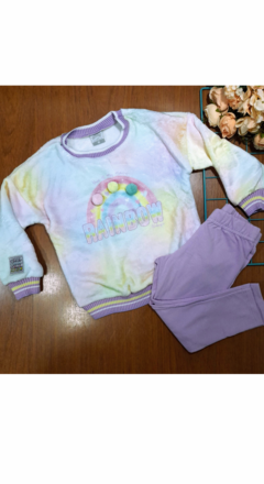 Conjunto Infantil Menina Blusão Pelo e Calça - loja online
