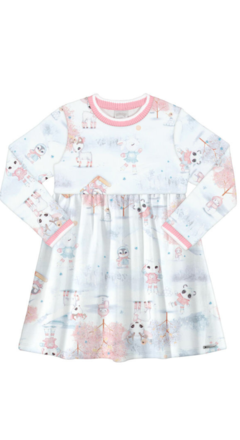 Vestido infantil Malha Soft Estampado - comprar online