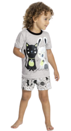 Pijama Infantil Gatinhos Estampa Inclusiva