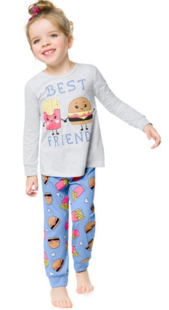 Pijama Infantil Juvenil Feminino Kyly Lanche Feliz