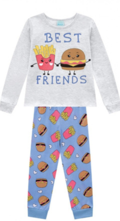 Pijama Infantil Juvenil Feminino Kyly Lanche Feliz - comprar online
