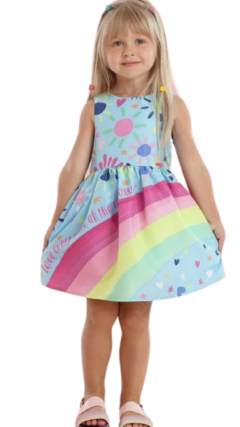 Vestido "Rainbow Pups" by MON SUCRÉ