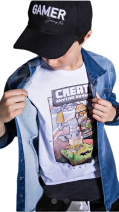 Camiseta "Create Anytime Anywhere" by JOHNNY FOX