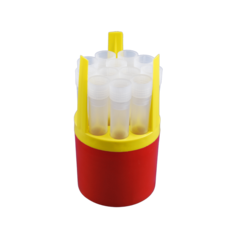 ADAPTADOR REDONDO PARA 12 TUBOS CURTOS DE 5ML (Ø 12x75mm) PARA CAÇAPAS 13045,13437,13438C E ROTOR 12436