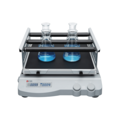 AGITADOR (MESA) DIGITAL, MOVIMENTO LINEAR, AMPLITUDE 10 mm, PLATAFORMA COM 4 BARRAS PARA FIXAÇÃO DE FRASCOS, CAPACIDADE PARA 21x25 ml, 15x50 ml, 12x100 ml, 6x250 ml, 4x500ml, TIMER, SAÍDA RS 232. MODELO: SK-L330-PRO