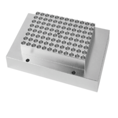 BLOCO PARA 01 MICROPLACA PCR DE 96 POÇOS DE 0,2 ML PARA USO COM OS BANHOS SECOS BIODKT200-2-IC, BIODKT200-4-IC E DKT-200-4-PCR-IC - CÓDIGO DT-17