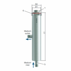 RECIPIENTE DE SONICAÇÃO DE FLUXO CONTÍNUO, FEITO DE AÇO INOXIDÁVEL, PARA HOMOGENEIZAÇÃO DE GRANDES QUANTIDADES DE MEIO LÍQUIDO PARA USO COM AS PONTEIRAS (PROBES) TS413, TS416, TS419, TS425 E TS432 COM O AMPLIFICADOR SH400G EM CONJUNTO COM O HOMOGENEIZADORES (SONICADORES) HD4400 e HD5400 – CÓDIGO DZ-300-E - comprar online