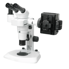 ESTEREOMICROSCÓPIO COM SISTEMA EPI-FLUORESCÊNCIA COM "ZOOM", AUMENTO MÁXIMO 480x, ÓTICA PARALELA INFINITA, BINOCULAR, ILUMINAÇÃO, DIASCÓPICA (TRANSMITIDA) E EPISCÓPICA (INCIDENTE) LÂMPADA LED - MODELO: SZ810FL-BI-IC