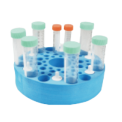 SUPORTE DE BORRACHA PARA TUBOS DE CENTRIFUGAÇÃO DE 12X50ML, 12X15ML, 30X1,5ML PARA USO EM CONJUNTO COM AS PLATAFORMAS YC-A OU YC-B COMPATÍVEIS COM O HOMOGENEIZADOR ROTATIVO MODELO YC80 - CÓDIGO YC-D