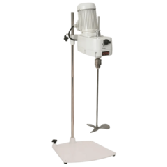 AGITADOR MECÂNICO ANALÓGICO, CAPACIDADE PARA AGITAR 60 LITROS ÁGUA OU 5 KG DE CREME, ALTA VISCOSIDADE, ROTAÇÃO 110-500 RPM, COM SUPORTE PARA FIXAÇÃO EM CIMA DE BANCADA, HASTE E HÉLICE TIPO NAVAL, 220V - MODELO 0722S2