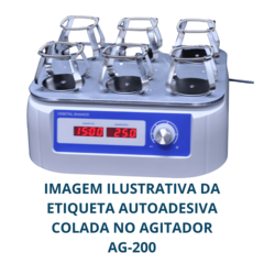 ETIQUETA PARA O PAINEL DO AGITADOR ORBITAL AGIMAXX MODELO AG-200 - CÓDIGO AG-ET-200 - buy online