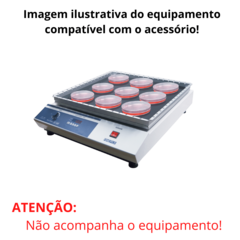 PLATAFORMA DE AGITAÇÃO PARA 13 FRASCOS 50ML PARA AGITADORES E INCUBADORAS FINEPCR - CÓDIGO FT302-50-13 na internet