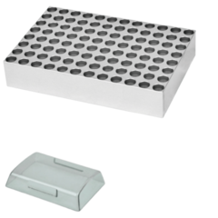 BLOCO 1 MICROPLACA PCR COM 96X0,2ML (6,2 MM DIÂMETRO) PARA USO COM OS BANHOS SECOS MODELOS BIOBTC-100D-IC E BIOBTH-100D-IC - CÓDIGO: BIOBT-E-IC