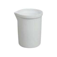 COPO DE BEAKER PTFE (TEFLON) RESISTENTE A TEMPERATURAS -270°C A 260°C BRANCO OPACO 1000 ML - MODELO BE01000