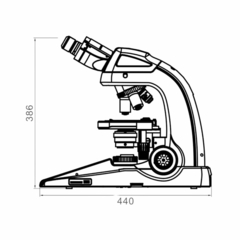 MICROSCÓPIO BIOLÓGICO DIGITAL, TELA COLOR 9,7", SENSOR IMAGEM CMOS 16 MP, 1000X, ESCALA MEDIÇÃO, LED, ETHERNET USB WI-FI - Biosystems Importadora Ltda