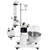 EVAPORADOR ROTATIVO INDUSTRIAL DIGITAL, MOTORIZADO, CAPACIDADE 20 LITROS, COM BOMBA E CONTROLADOR DE VÁCUO DIGITAL COM FAIXA DE 1-1000 MBAR, BANHO ÁGUA/ ÓLEO COM AQUECIMENTO ATÉ 180ºC, TIMER, VELOCIDADE REGULÁVEL 10-150RPM, JOGO DE VIDRARIA VERTICAL COMPLETO, INCLUINDO FRASCO DE EVAPORAÇÃO 20 LITROS E FRASCO RECEPTOR 10 LITROS, SUPERFÍCIE DE RESFRIAMENTO 1,2M2. MODELO RE-200-PRO-IC