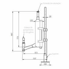 SISTEMA DE DOSAGEM AUTOMÁTICA DE NITROGÊNIO LÍQUIDO, CONSUMO 0,15 L/H, VEL MÁX DE DOSAGEM DISCRETA 200 CPM, BICO DE DOSAGEM 1.5, 2.0, 2.5, E 3.0MM - Biosystems Importadora Ltda