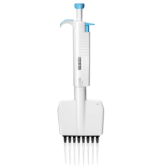 MICROPIPETA MECÂNICA MULTICANAL 8 CANAIS, VOLUME AJUSTÁVEL 0,5~10 ul TOTALMENTE AUTOCLAVÁVEL, VISOR DIGITAL (NÃO ELETRÔNICO) RESISTENTE LUZ UV, EJETOR AUTOMÁTICO DE PONTEIRA - MODELO: MP8C-10